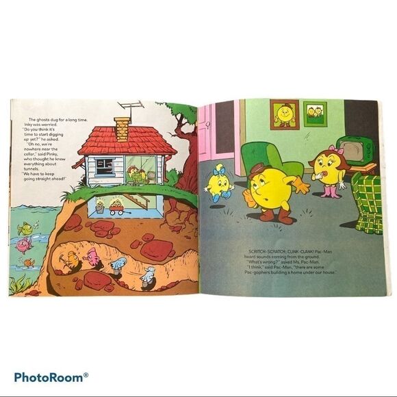 𝅺vintage 1983 Pac-man and the Ghost Diggers book - Picture 3 of 4